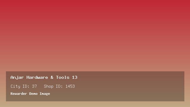 Anjar Hardware & Tools 13