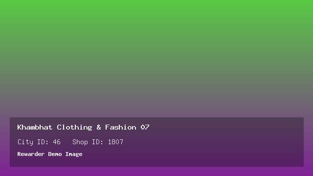 Khambhat Clothing & Fashion 07
