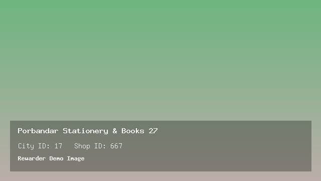 Porbandar Stationery & Books 27